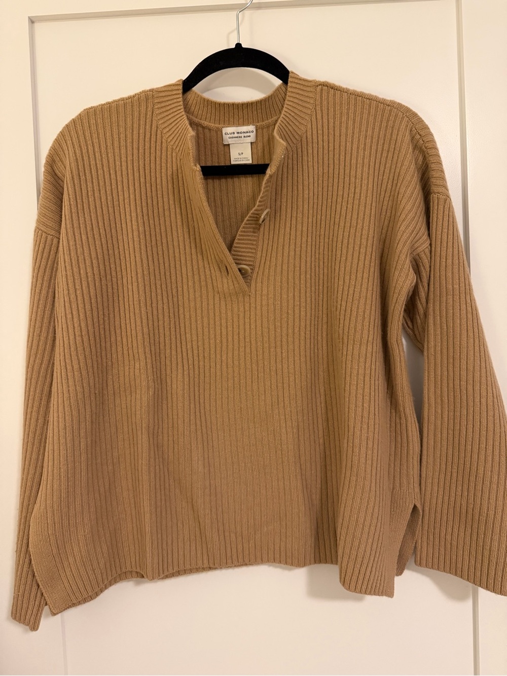Club Monaco Cashmere Tan Sweater - S